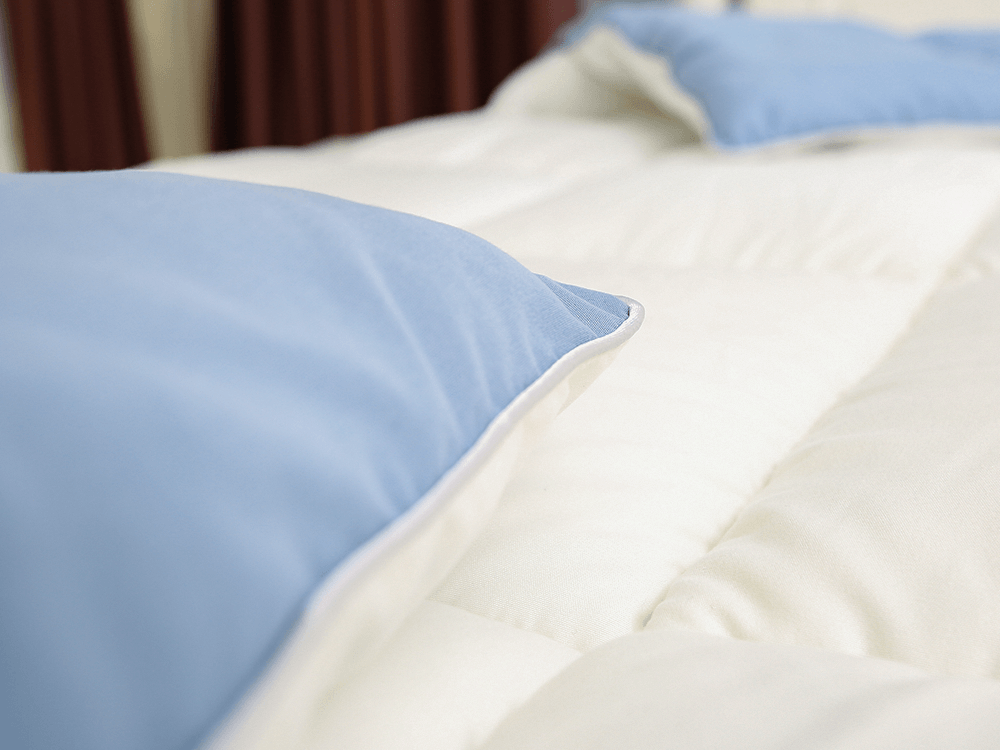 Trapunta in poliestere a doppio colore