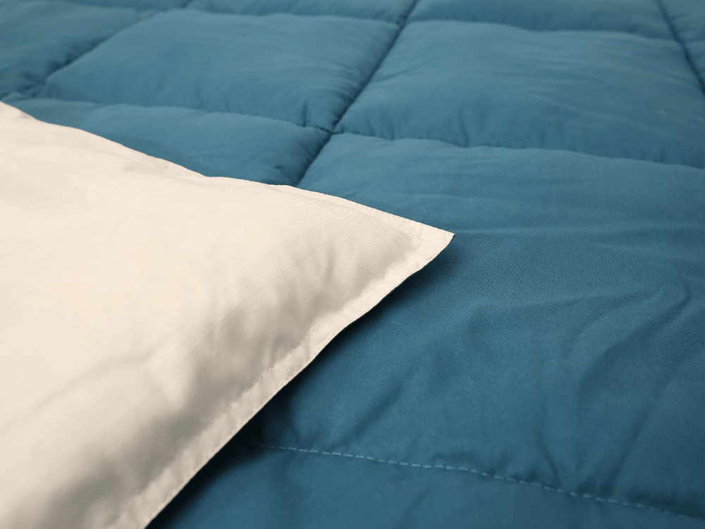 Quilt in poliestere a doppio colore a doppio colore